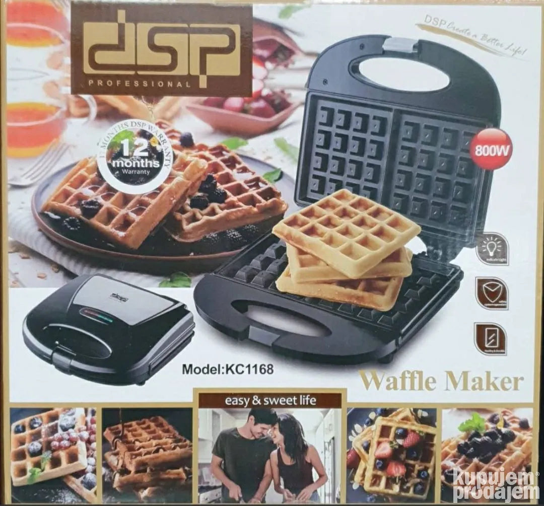 Aparat za galete, bakin kolač, vafle- Waffle Maker - Slika 2