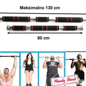 Šipka za zgibove vratilo za zgibove 80cm do 130cm -Novo-