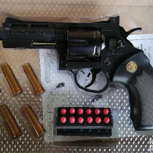 Metalni pištolj revolver sa EVA metkićima 16cm