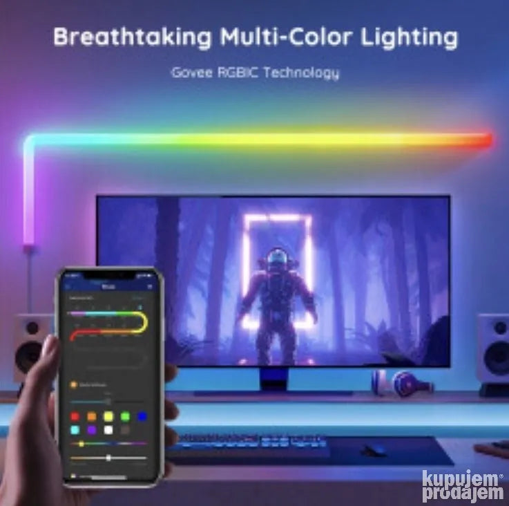 Zidno svetlo Rgb led traka Bluetooth 30035-ICRGB - Slika 3