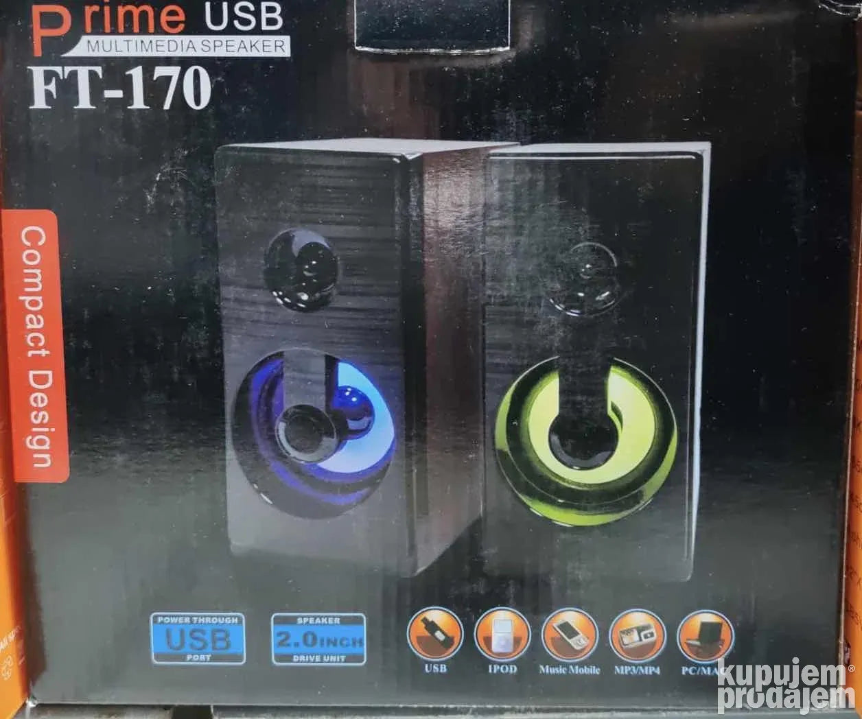 Prime USB Multimedia Zvučnici - USB ZVUČNIK FT-170 - NOVO - Slika 3