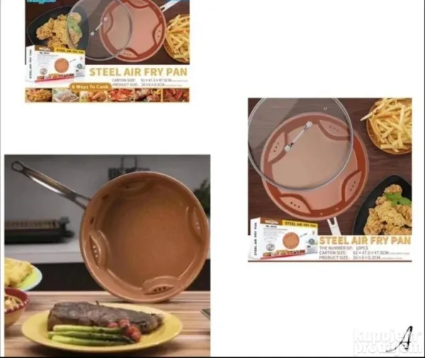 Tiganj Air Fry Pan - Priprema hrane bez ulja - Slika 2