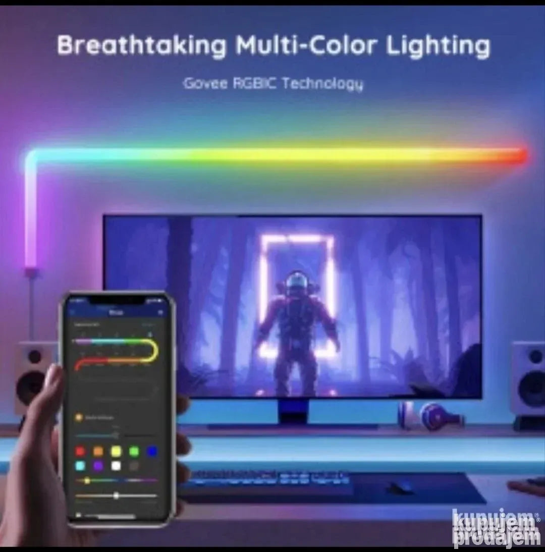 Zidno svetlo RGB bluetooth LED traka - Slika 2