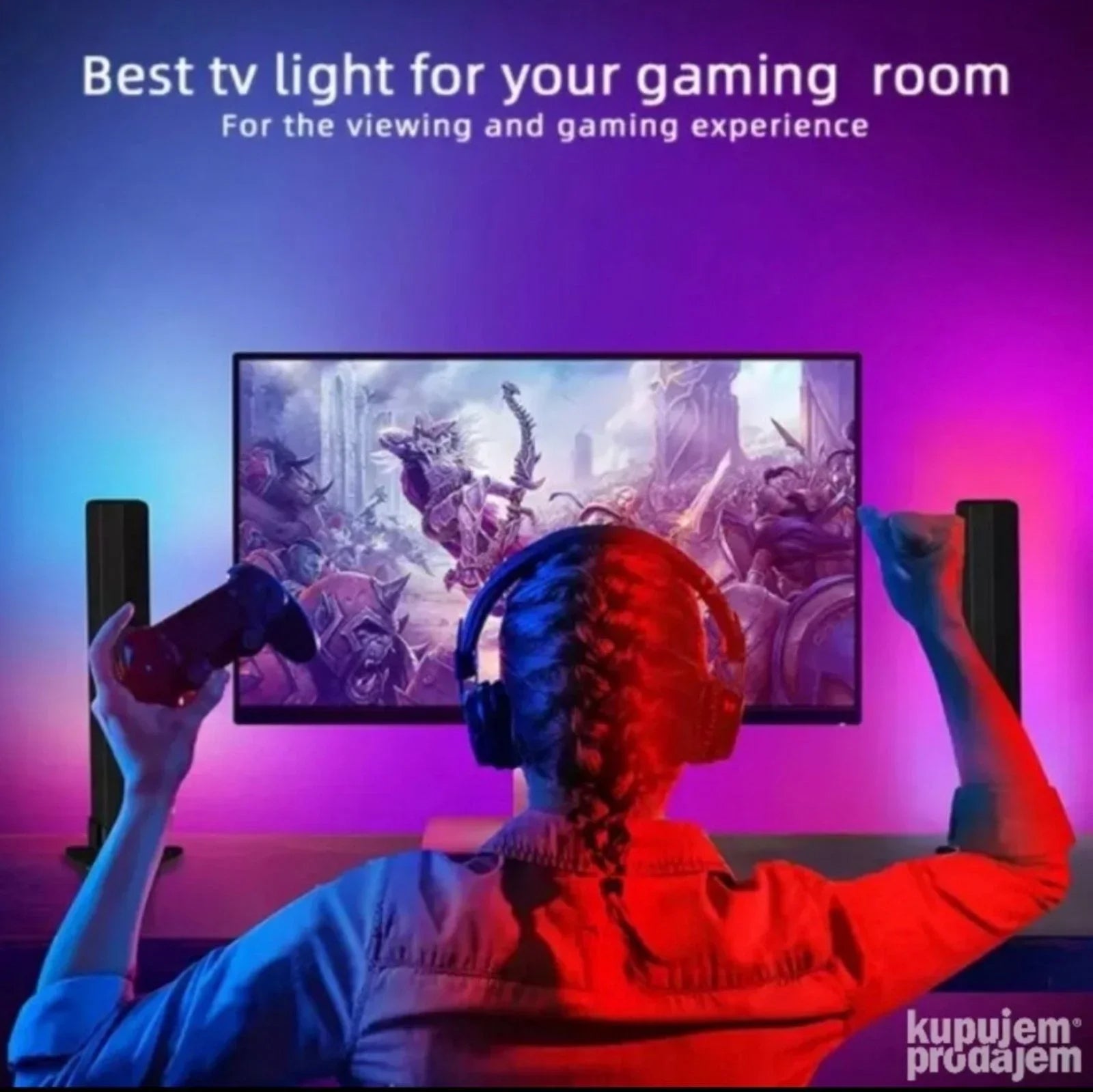 Zidno svetlo RGB bluetooth LED traka - Slika 3