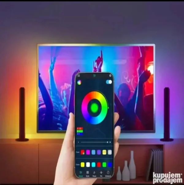 Zidno svetlo RGB bluetooth LED traka - Slika 5