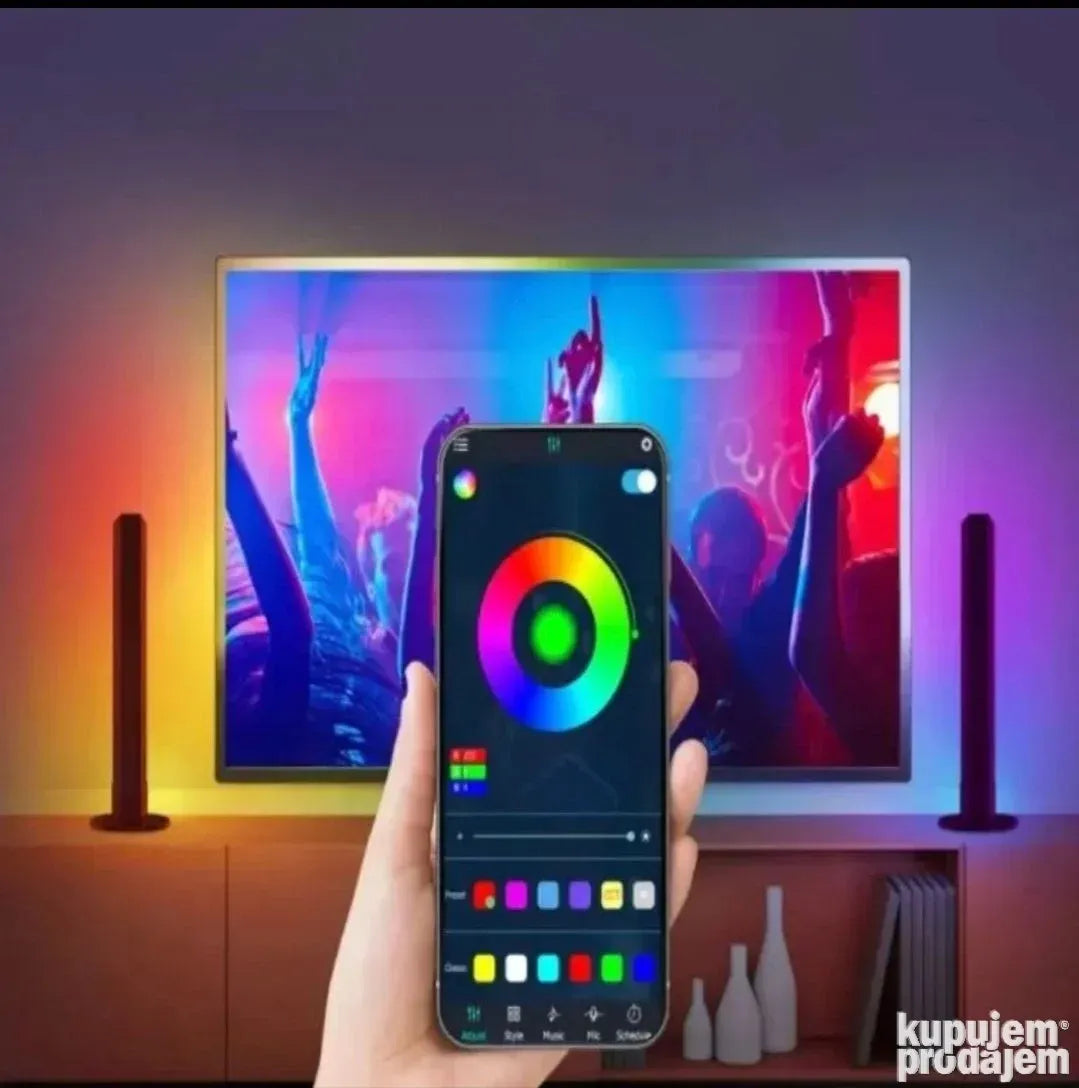 Zidno svetlo RGB bluetooth LED traka - Slika 5
