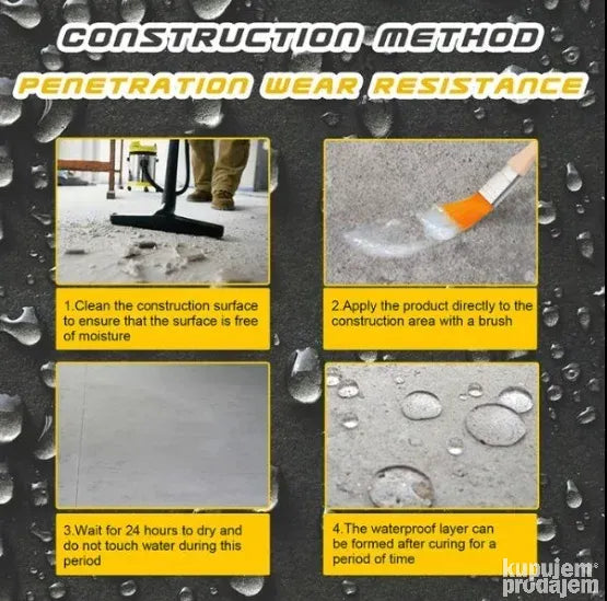 Vodootporna zaptivna masa za popravku višestrukih curenja - Slika 2