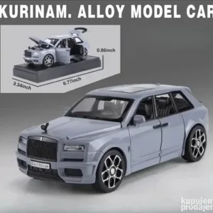 Rolls royce culinan 1:32 sivi metalni auto