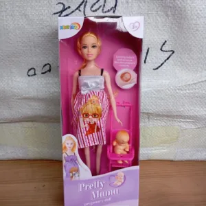 Barbie trudnica u roze haljini