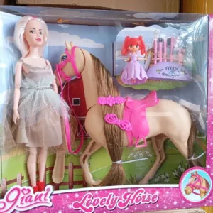 Barbie plava lutka sa konjem i dodacima