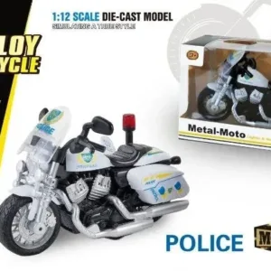 Metalni Policjiski Motor 1/12 razmera