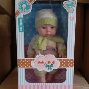 Baby doll lutka u zelenom kompletu