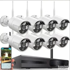 Bežični video nadzor / CCTV wireless monitoring 8 kamera