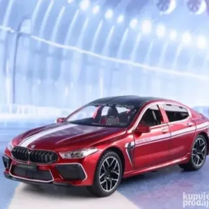 BMW M8 Crveni metalni sa svetlom i muzikom