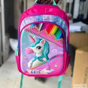 Unicorn ranac 3D sa 2 pregrade