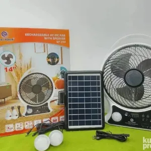 Solarni ventilator, Bluetooth zvučnik, Sijalice, USB punjač