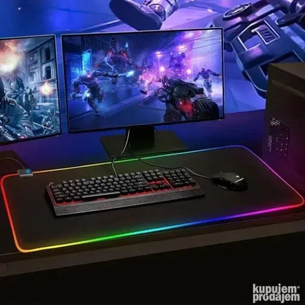 RGB svetleća gejming podloga za miš