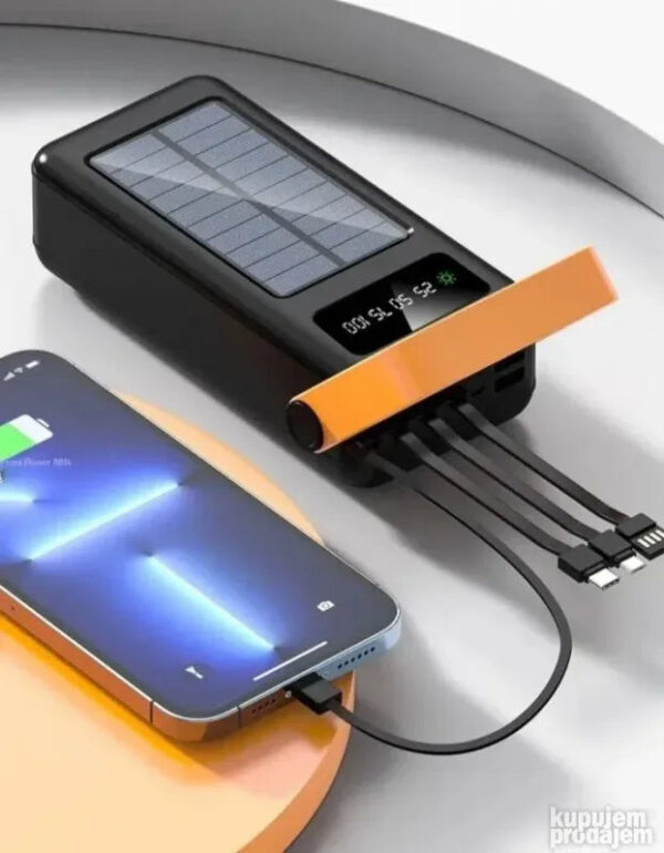 Solarna lampa i punjač za telefon IOS,Type C micro C