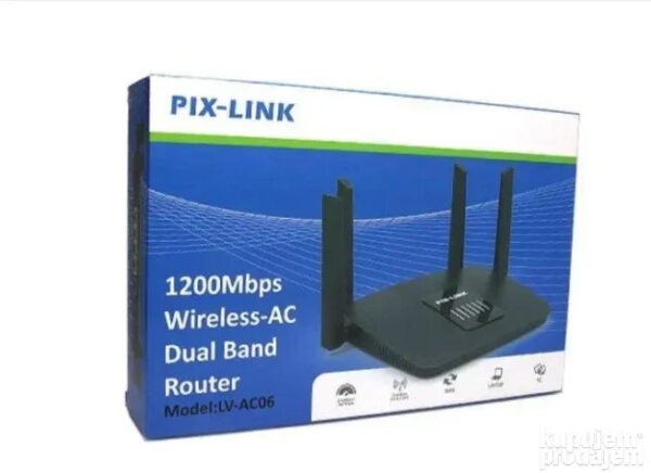 Pix Link Router 1200Mbps Dual Band RUTER PIX LINK