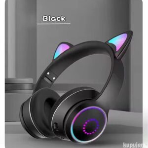 Bluetooth slušalice Mačje uši K26 BLACK model