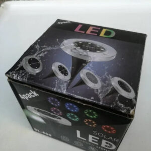 Solarne disk lampe za dvoriste, 8 LED bele