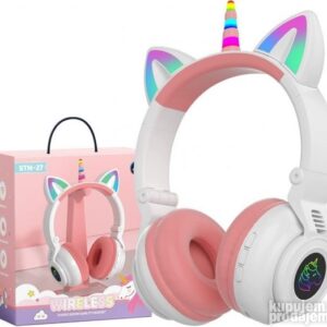 Jednorog Bluetooth slusalice maca Cat ear + unicorn