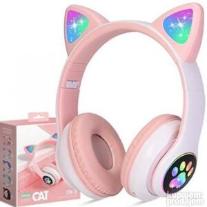 Macje usi Cat Ear STN28 decije Bluetooth SLUSALICE maca