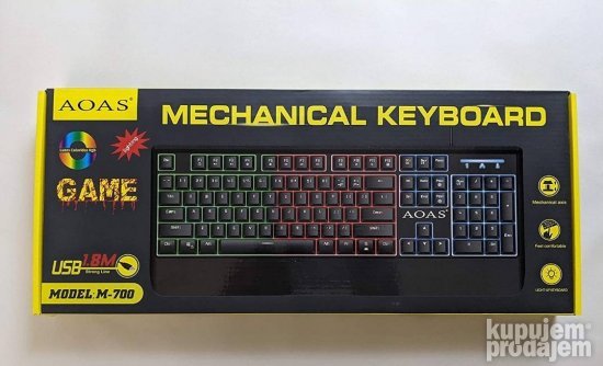 TASTATURA AOAS M-700/ mehanička RGB tastatura