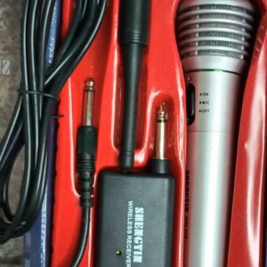 Mikrofon 2u1 sa kablom i bezicni wireless karaoke PROFI