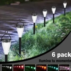 Solarne lampe za dvoriste 6 kom Lampe za dvoriste bastu