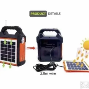 Solarni Panel Sistem Punjac + Svetlo + Radio + MP3 + BT