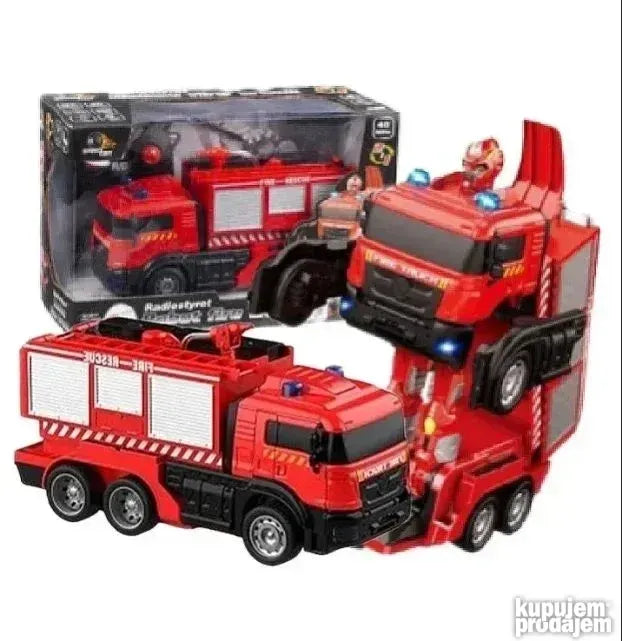 Vatrogasni kamion i robot sa efektom vode
