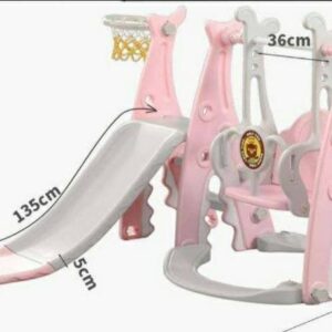 Tobogan - ljuljaška - koš / 3 u 1 veliki set za decu