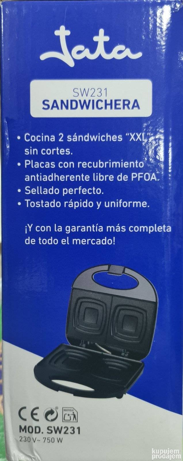 Aparat toster za sendvič SW231 - Slika 4
