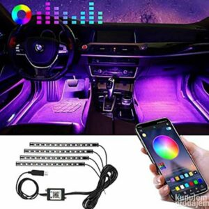 LED RGB ambijentalno osvetljenje za auto + aplikacija