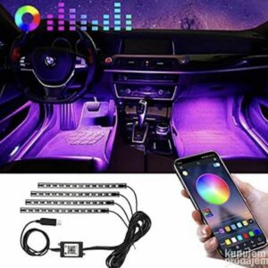 Ambijentalno svetlo osvetljenje led Rgb+ aplikacija auto