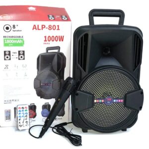 Bluetooth karaoke zvučnik 8" + mikrofon - ALP801