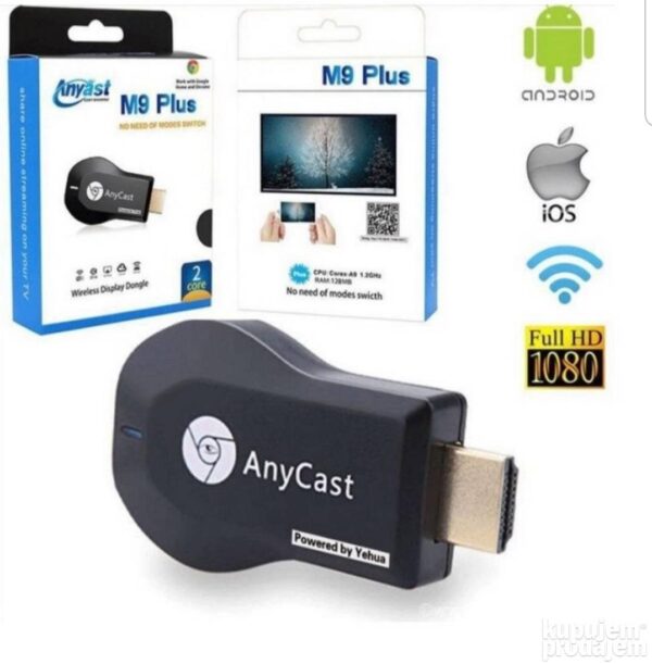 AnyCast M9 plus HDMI za TV - Any Cast wi fi