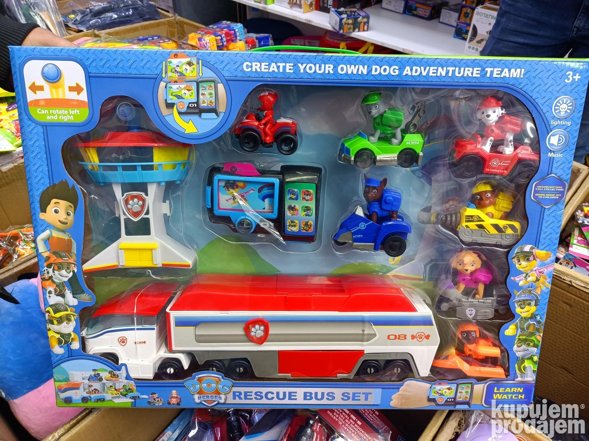 Patrolne sape set Autobus,osmatracnica sa vozilima - Slika 3