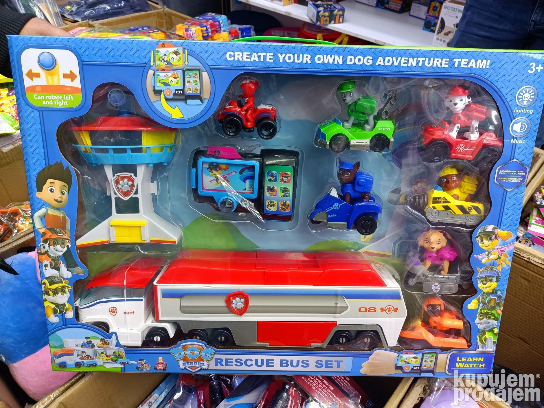 Patrolne sape set Autobus,osmatracnica sa vozilima - Slika 4