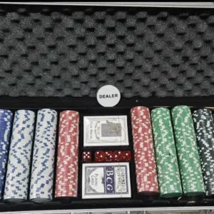 čipovi za poker 500 kom - dva špila karata i kofer