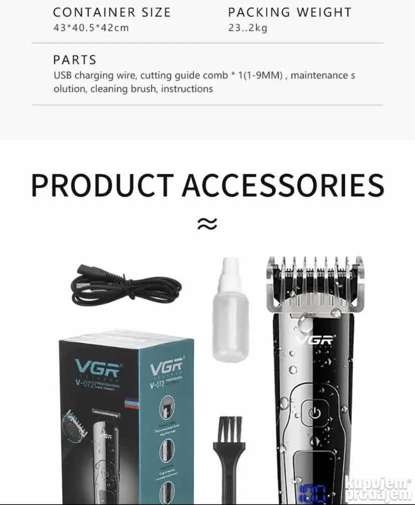 masinica za sisanje bezicna vodootporna VGR-072 - Slika 2