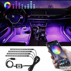 Ambijentalno svetlo osvetljenje led Rgb+ aplikacija auto