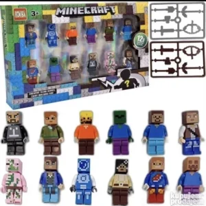 MINECRAFT set od 12 figura + dodaci