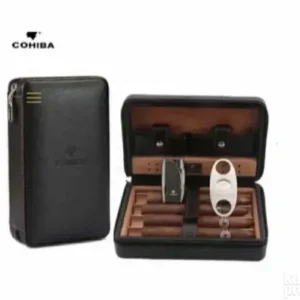 COHIBA Humidor SET Brener upaljač i sekač nož za tompuse