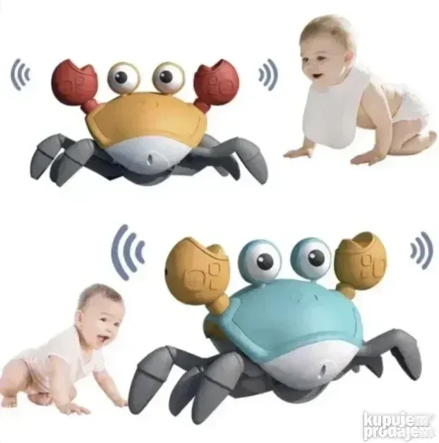 Hodajuca kraba, kraba koja hoda sa muzikom i senzorom pokret - Slika 3