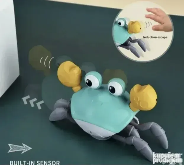 Hodajuca kraba, kraba koja hoda sa muzikom i senzorom pokret - Slika 4