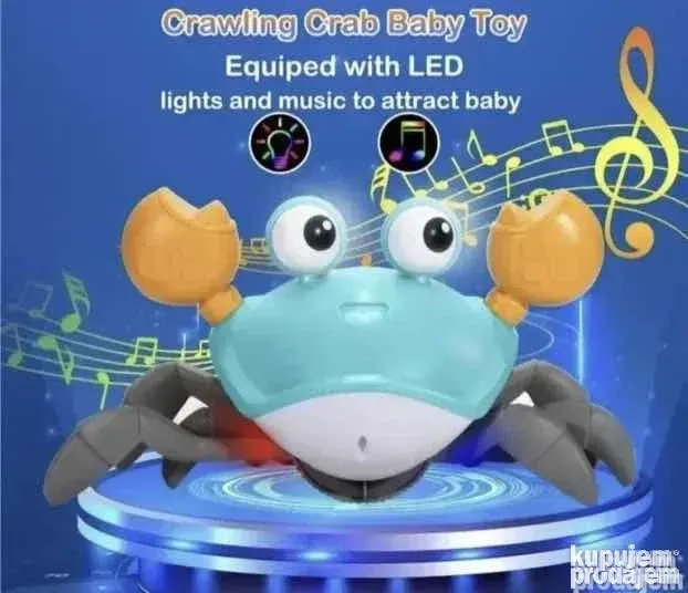 Hodajuca kraba, kraba koja hoda sa muzikom i senzorom pokret