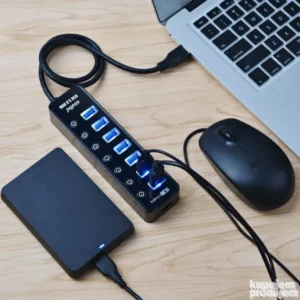 Super Speed USB 3.0 Hub with 7-port Up to 5Gbp, 20w