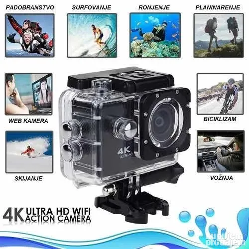 Go pro akciona kamera, kamera go pro 4K ultra HD WIFI PROFI